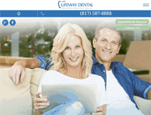 Tablet Screenshot of lifewaydentistry.com